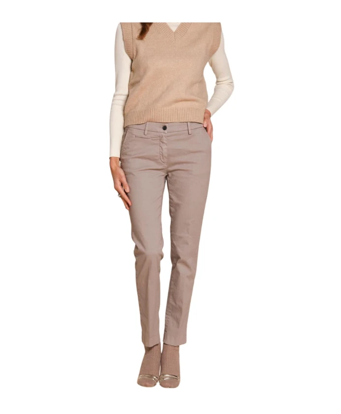 

Узкие атласные брюки-чиносы Mason'S, бежевый