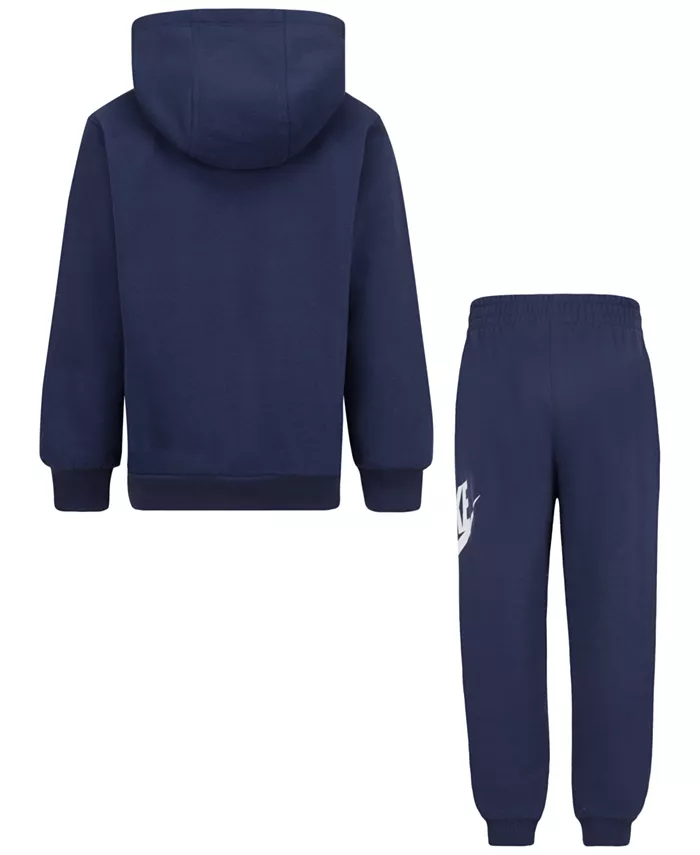 Комплект из 2 предметов: флисовая кофта с логотипом и спортивные штаны Little Boys Club Nike, синий — фото 2