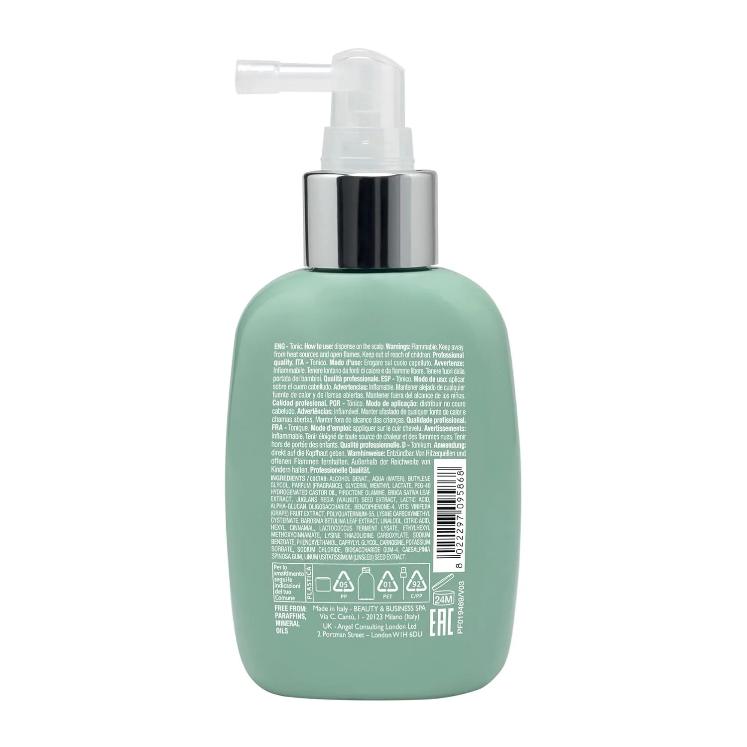Alfaparf Milano Semi di Lino Scalp Renew Energizing Tonic для редеющих волос - укрепляет, уплотняет и стимулирует волокно волос, профессиональное качество, 125 мл — фото 2