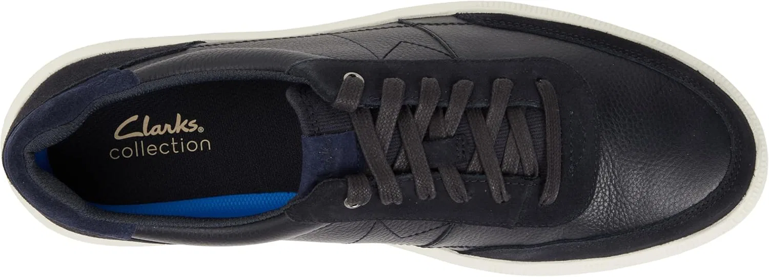 Кроссовки Clarks Herren Brodin Lo, Navy Leather — фото 3
