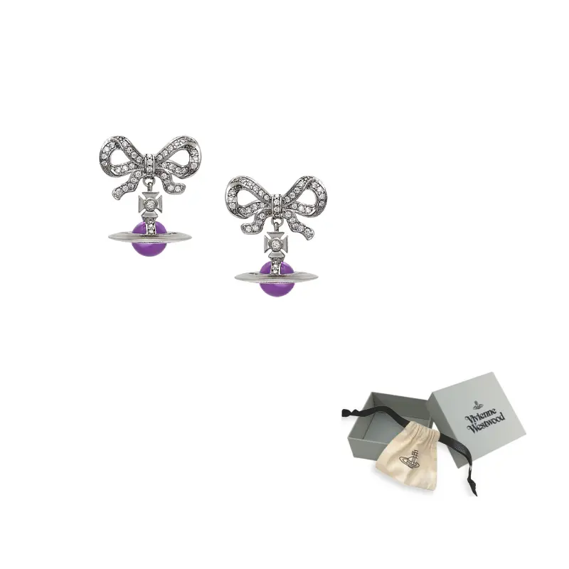 

Vivienne Westwood Серьги из стерлингового серебра 925 пробы с фианитами Octavie