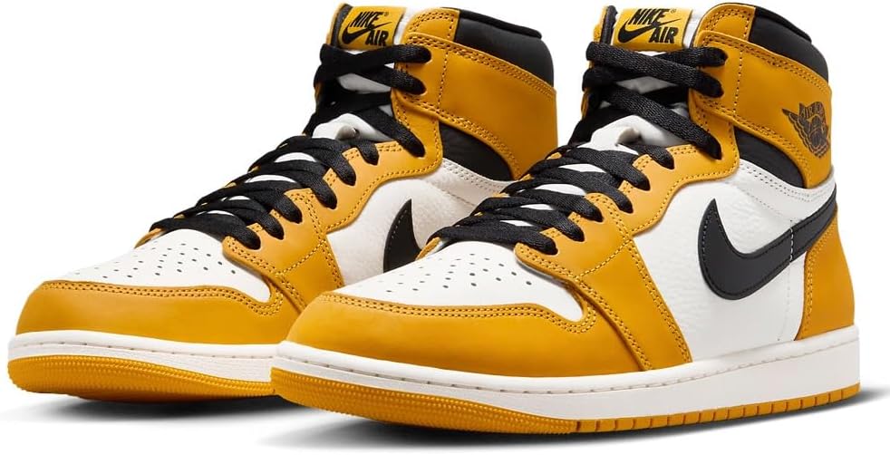 Кроссовки NIKE Air Jordan 1 Retro High OG Yellow Ochre (DZ5485-701, Yellow Ochre/Sail/Black) — фото 3