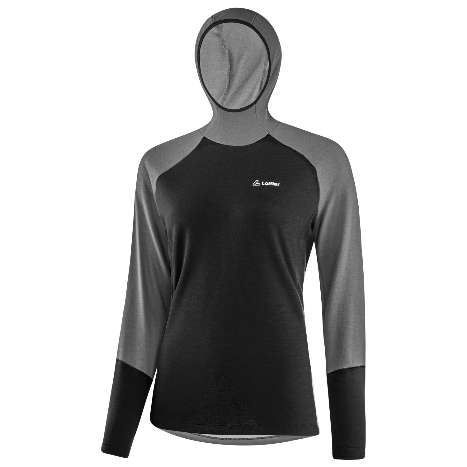 

Рубашка из мериноса Löffler Hoody Transtex Merino, черный