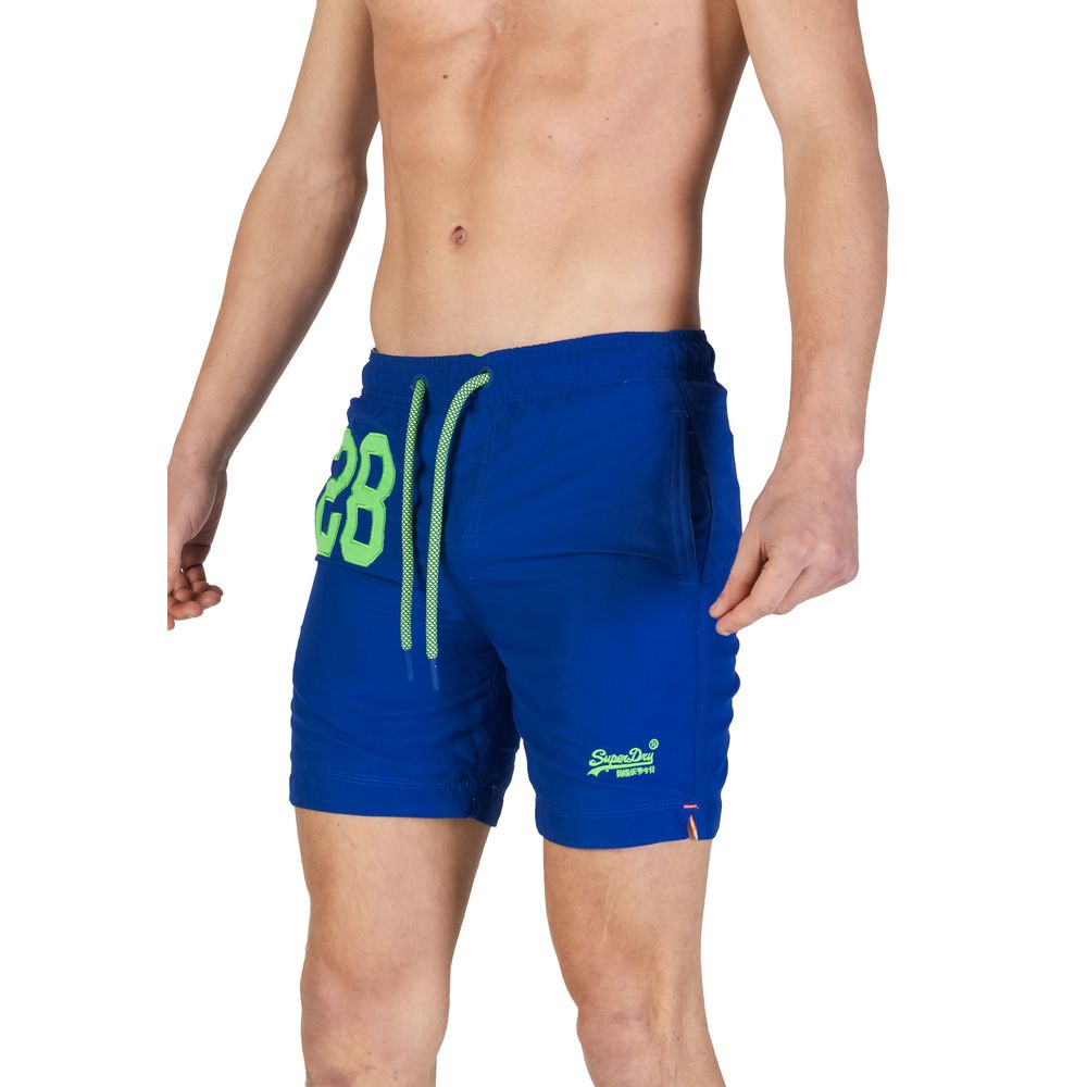 

Синий полиэстеровый купальник Superdry.