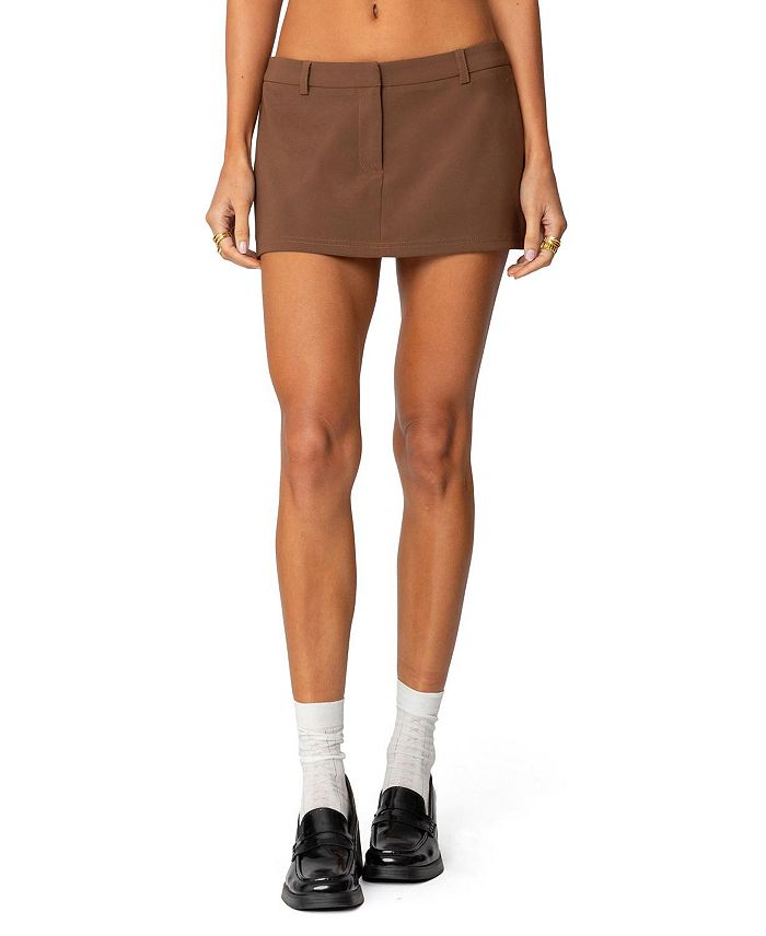 

Юбка-шорты Marlie Tailored Micro Mini Edikted, коричневый