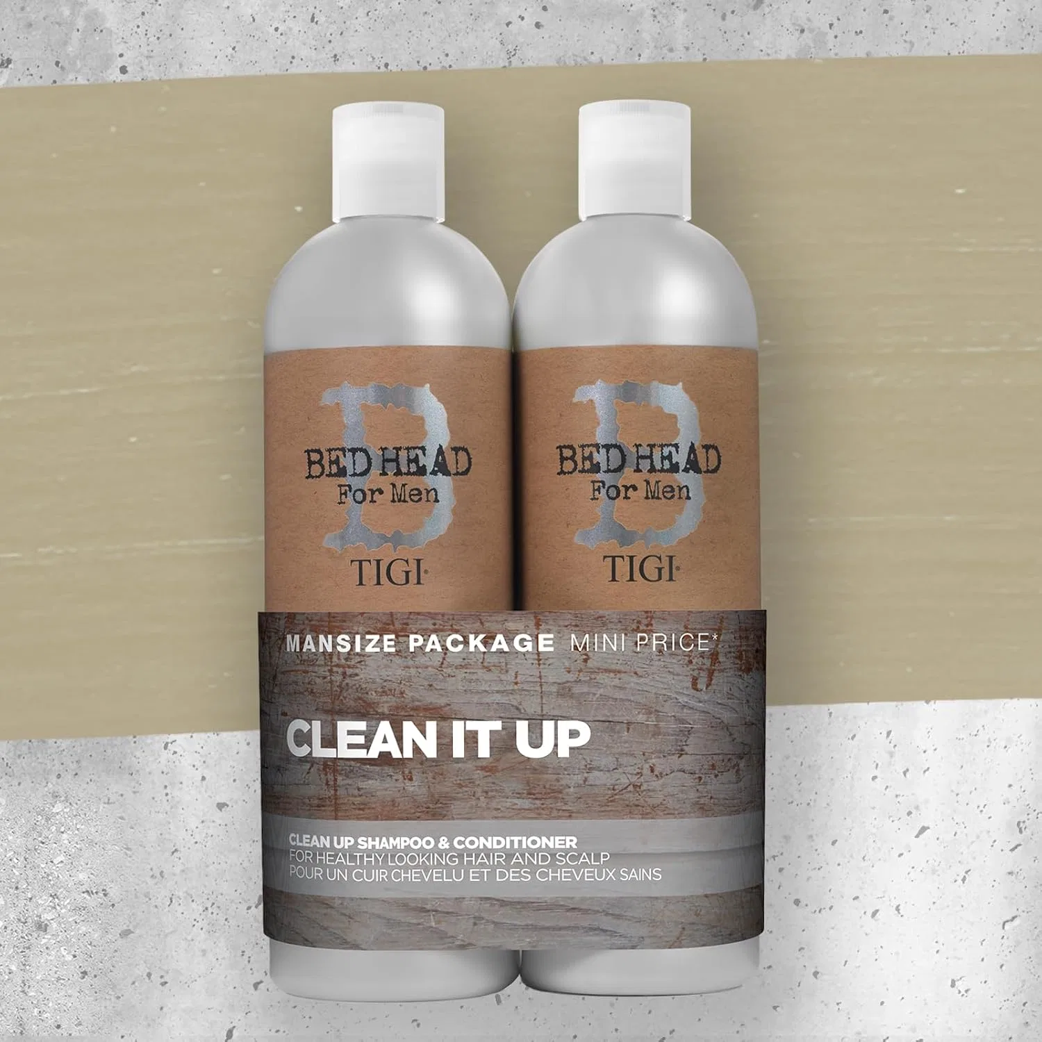 Набор шампунь и кондиционер «Clean Up» 2х750 мл от TIGI Bed Head for Men Tigi — фото 2