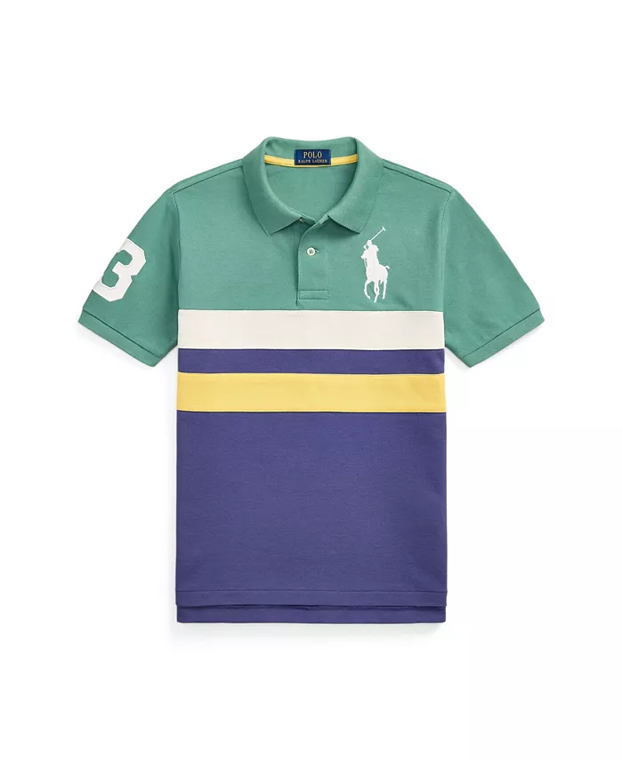 

Футболка поло Big Pony для мальчиков старшего возраста Polo Ralph Lauren, зеленый