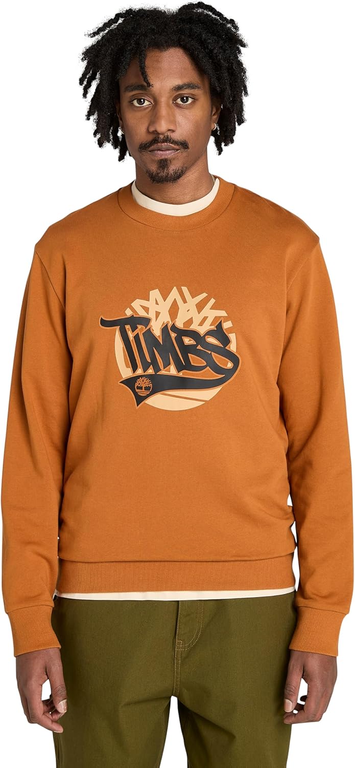 

Толстовка Timberland Men's Brand Carrier Graphic Crew, Leather Brown