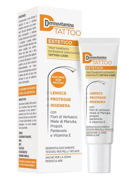 

Dermovitamina Tattoo Aesthetic Cream 15 мл Успокаивает покраснения на татуированной коже