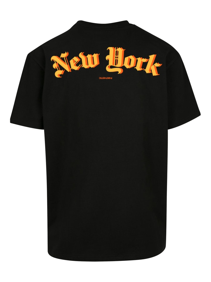 

F4NT4STIC Футболка большого размера Heavy Oversize T-shirt New York Orange OVERSIZE TEE черного цвета, Черный, F4NT4STIC Футболка большого размера Heavy Oversize T-shirt New York Orange OVERSIZE TEE черного цвета