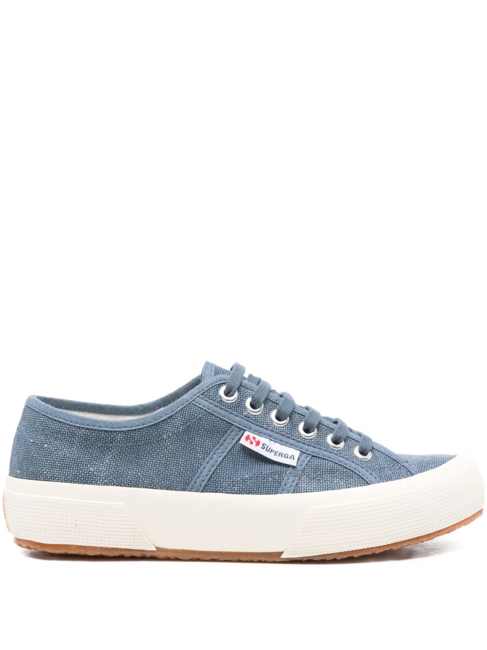 

Хлопковые кроссовки на шнуровке Superga, синий