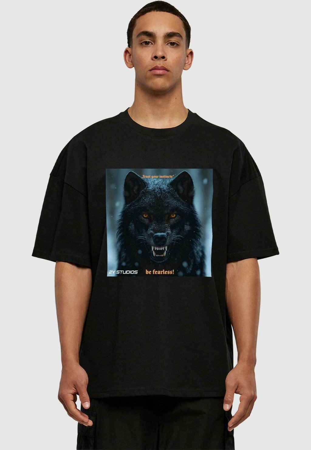 

Футболка с принтом DARK WOLF 2Y Studios, черный