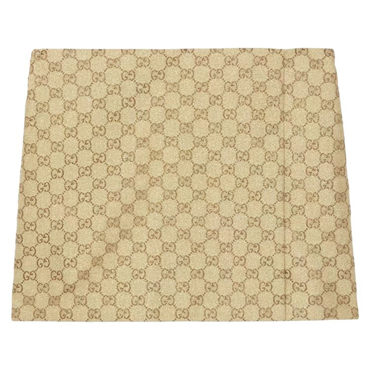 

Юбка Gucci GG Glitter Canvas Skirt, золотой