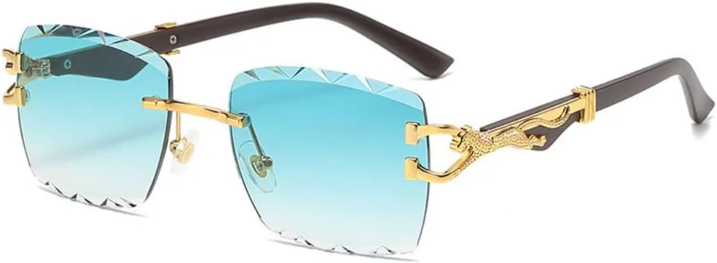 

Прямоугольные солнцезащитные очки для женщин, роскошные линзы с градиентным переходом цвета, золотистая оправа, защита от УФ-излучения UV400 TVTBBVV, C02