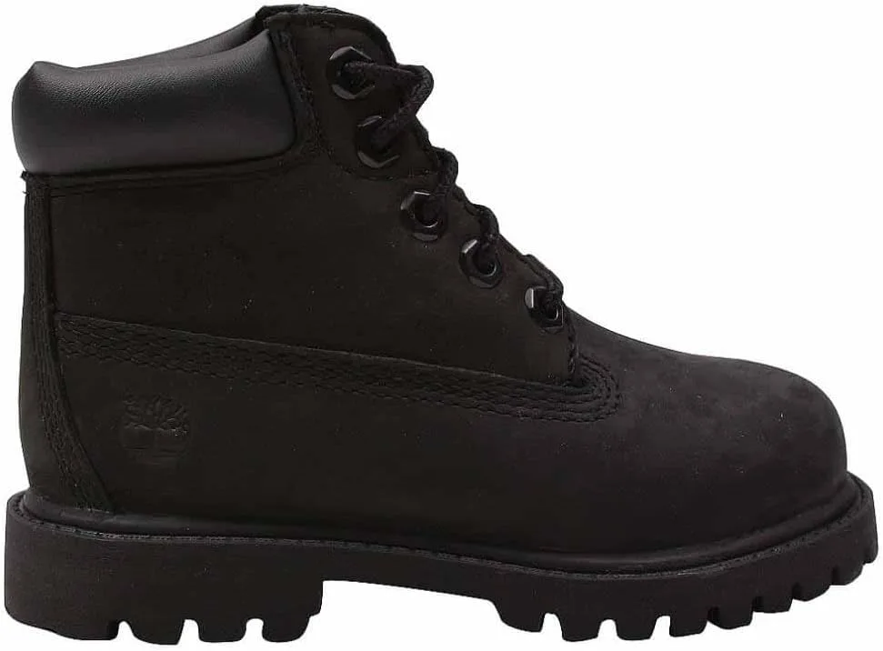 Водонепроницаемые ботинки Timberland унисекс, высота 6 дюймов (для младенцев) на шнуровке, черный