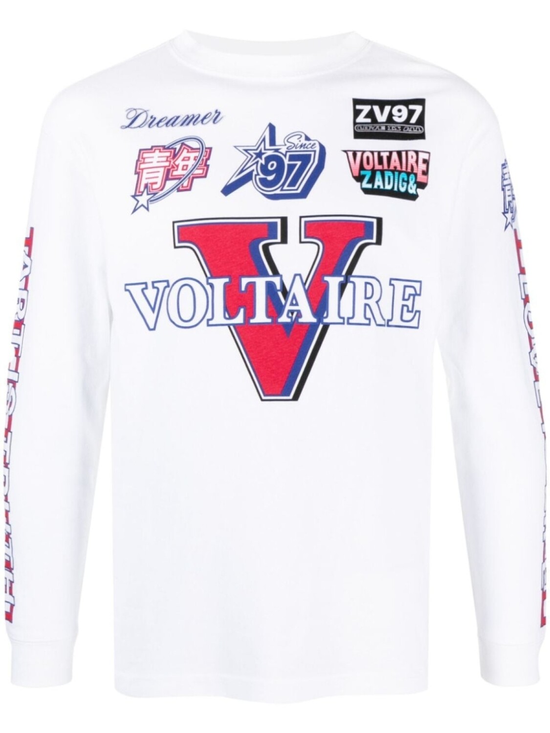 

Футболка с принтом Noane Voltaire Zadig&Voltaire, белый