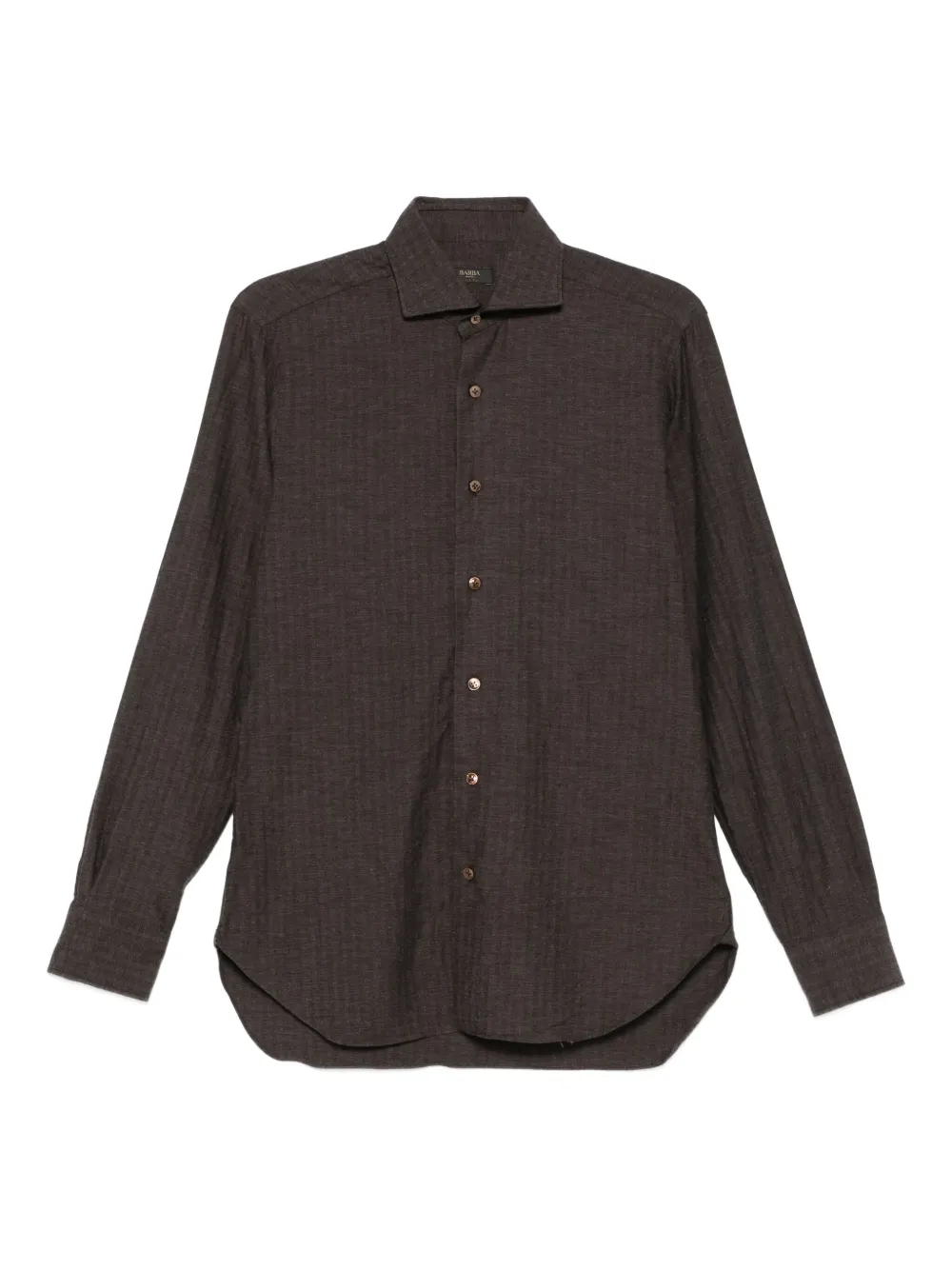 

Фактурная рубашка Barba, коричневый