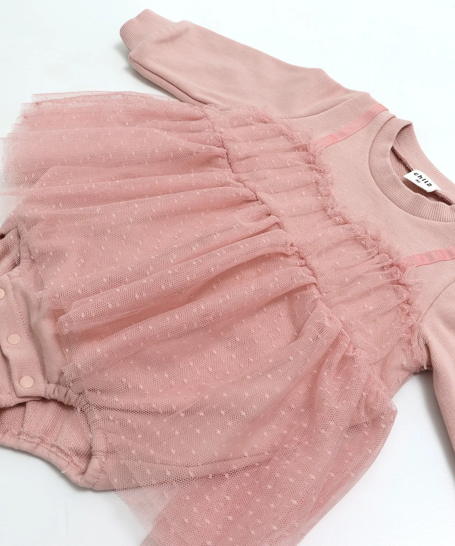 Комбинезон из тюля и флиса Chil2, Smoke Pink — фото 2