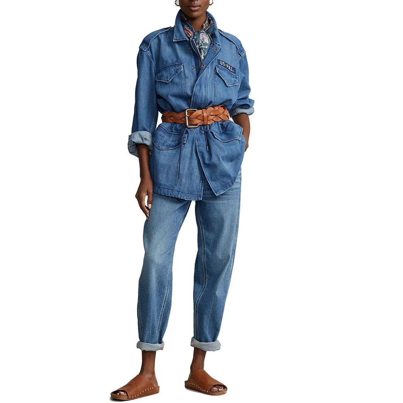 Polo Ralph Lauren Джинсовая куртка Women's Blue — фото 4