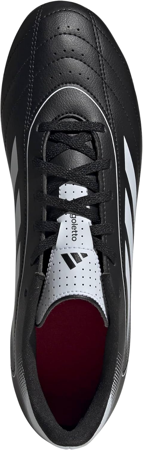 Кроссовки adidas Goletto IX для взрослых, унисекс, для твердой поверхности, белый/черный/алый — фото 2