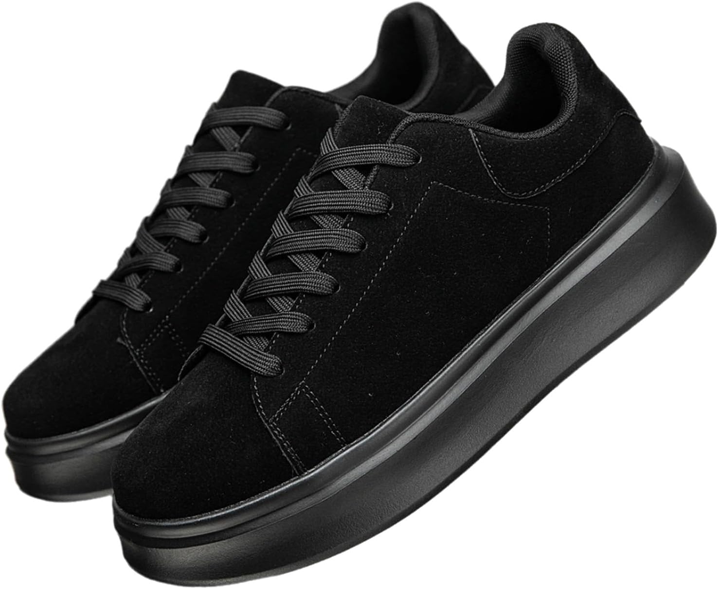 

Мужские классические черные кроссовки на шнуровке, модные повседневные спортивные обувь для ходьбы и бега Generic