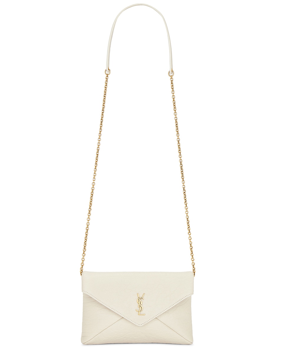 

Маленькая сумка-кошелек на цепочке Saint Laurent, Crema Soft