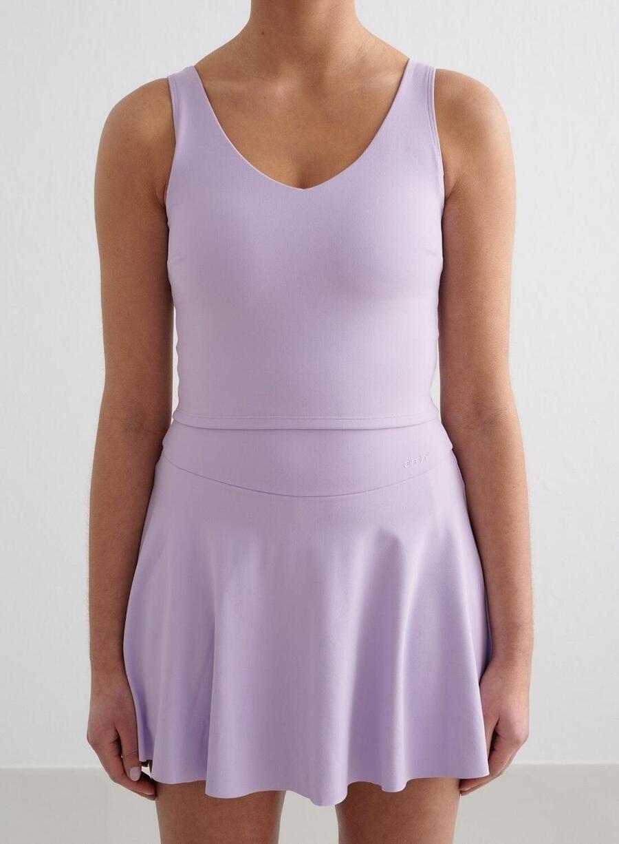 

AIM'N Женский спортивный бюстгальтер для йоги с V-образным вырезом, фиолетовый