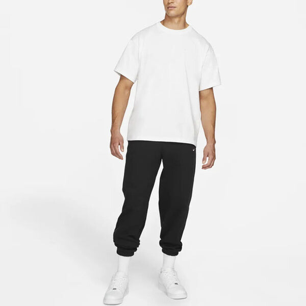Футболка Men's Nike Solid Color Sports Round Neck Short Sleeve White T-Shirt, мультиколор — фото 2