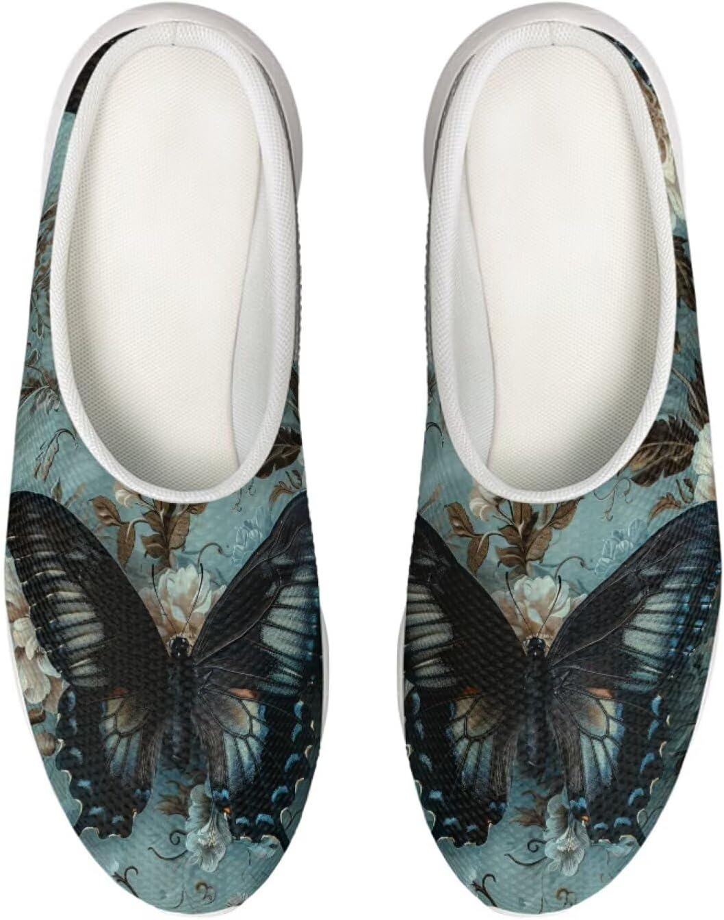 

Сабо Forchrinse Cat Rainbow Sky унисекс для сада, удобные тапочки для медсестры, с поддержкой свода стопы, для ходьбы, мужские и женские, Butterfly