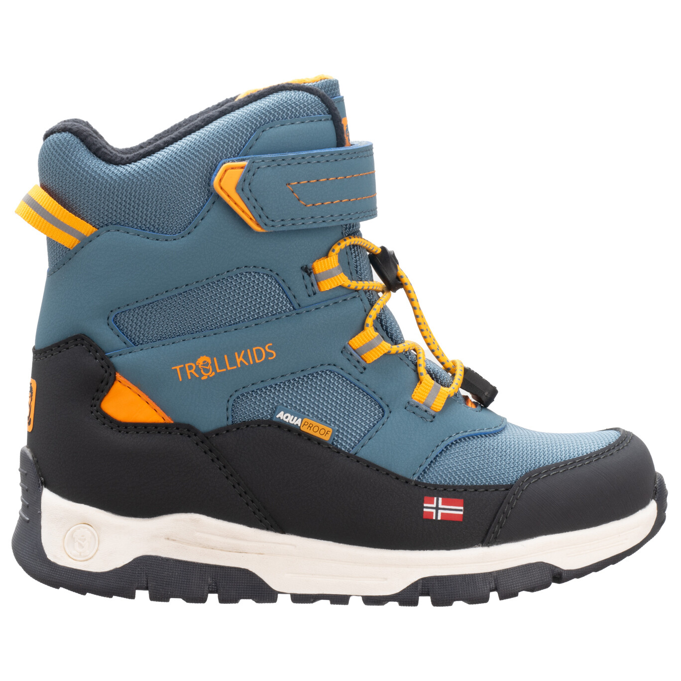 

Зимняя обувь Trollkids Lofoten Winter Boots Pro, цвет Steel Blue/Mango