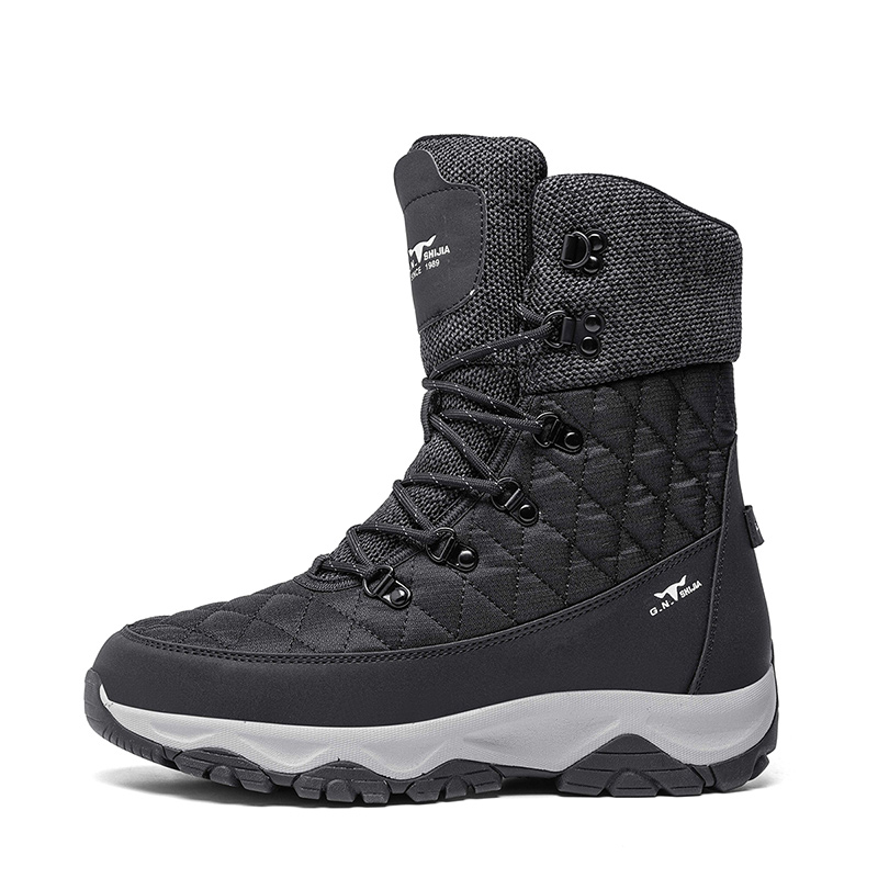 

Ботинки Warm Height Increasing Coverage Crew Snow Boots Men's G.N.SHIJIA, Black