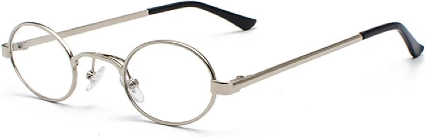 

Солнцезащитные очки с защитой от УФ-излучения UV400 | Металлическая круглая панк-оправа, маленькая | для женщин и мужчин, для занятий спортом на открытом воздухе и вождения DSVIGF, Silver