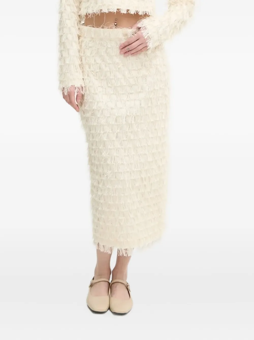 

Юбка миди с разрезом Day Birger Et Mikkelsen, нейтральный