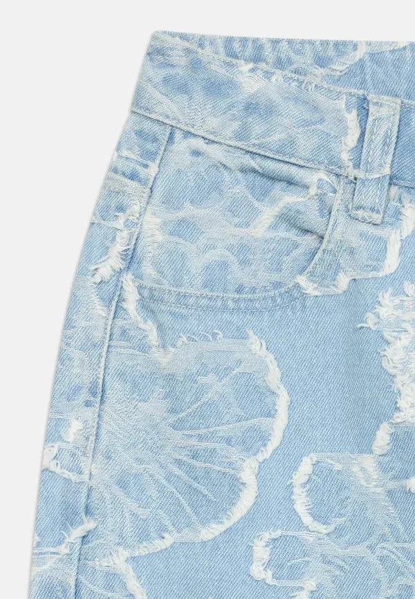 Джинсы свободного кроя Guess, синие — фото 4