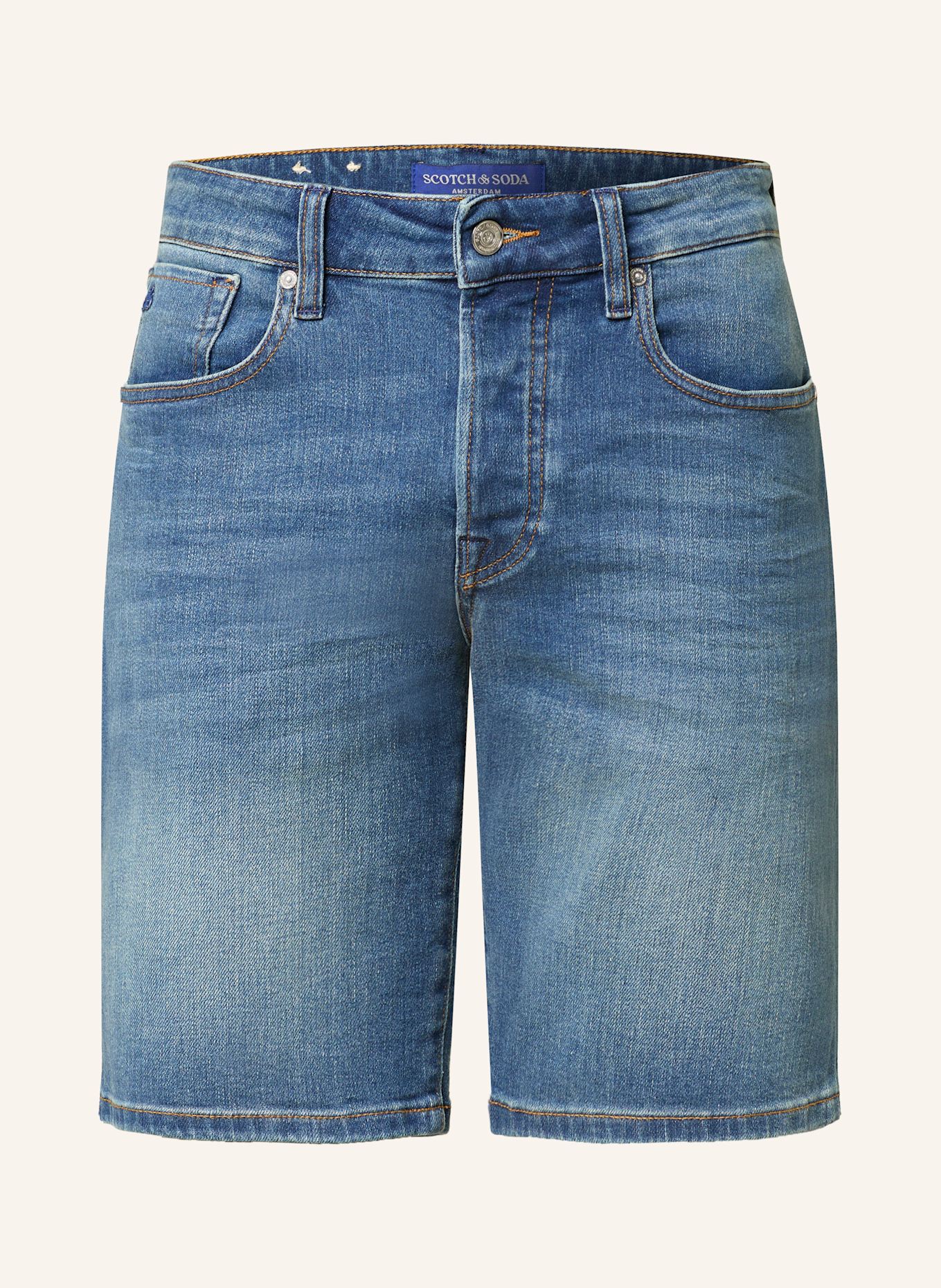 

Джинсовые шорты прямого кроя Ralston Scotch & Soda, синий