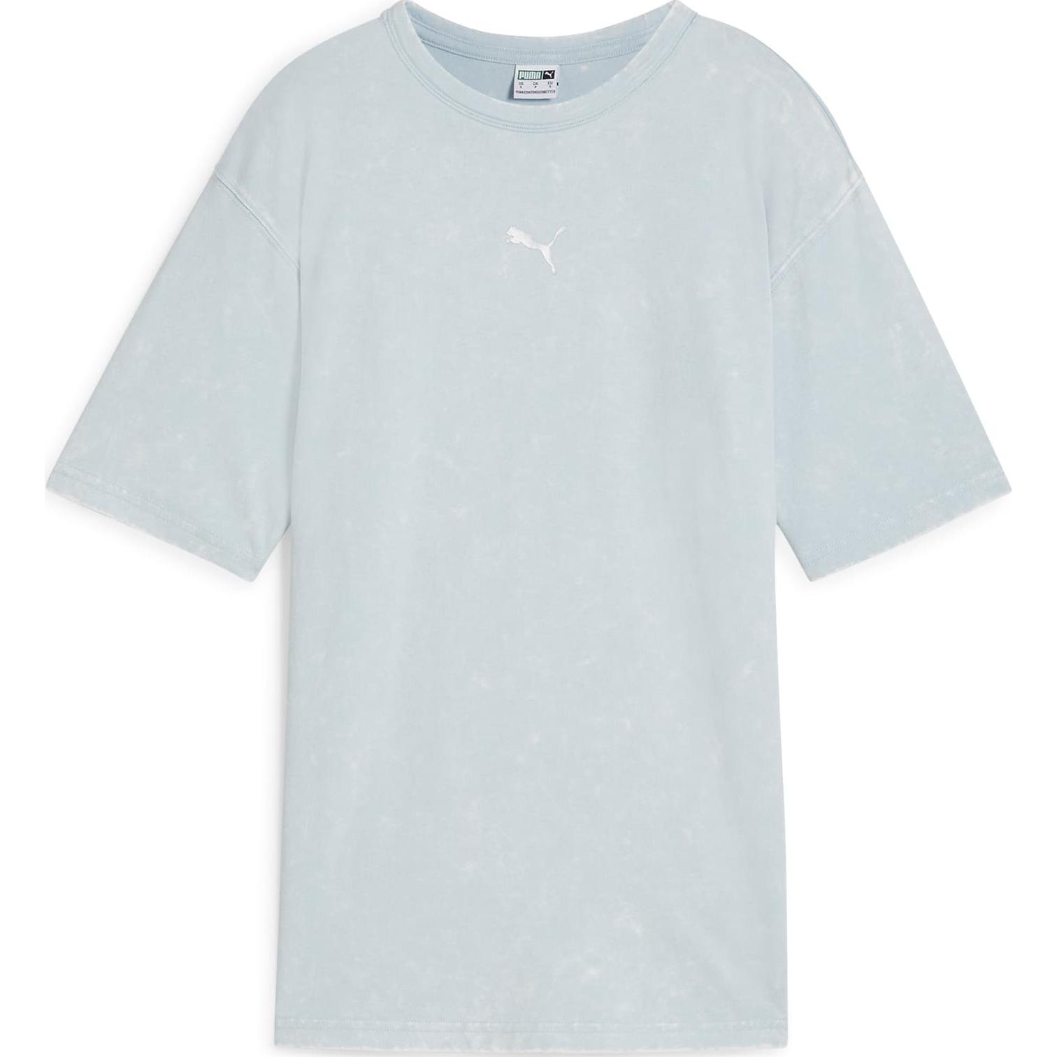 

Смелая женская расслабленная постиранная футболка PUMA, Frost Dew