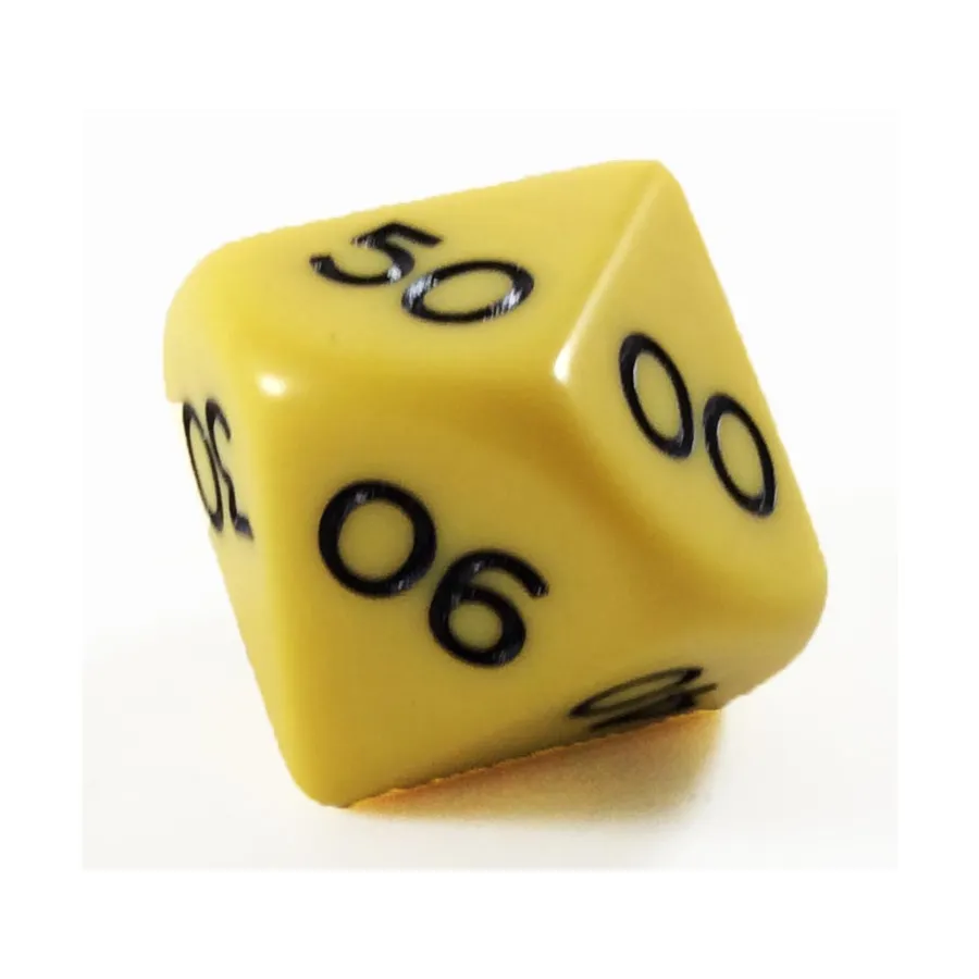 

Джамбо d00 - Желтый, Dice - Jumbo Opaque (Koplow)