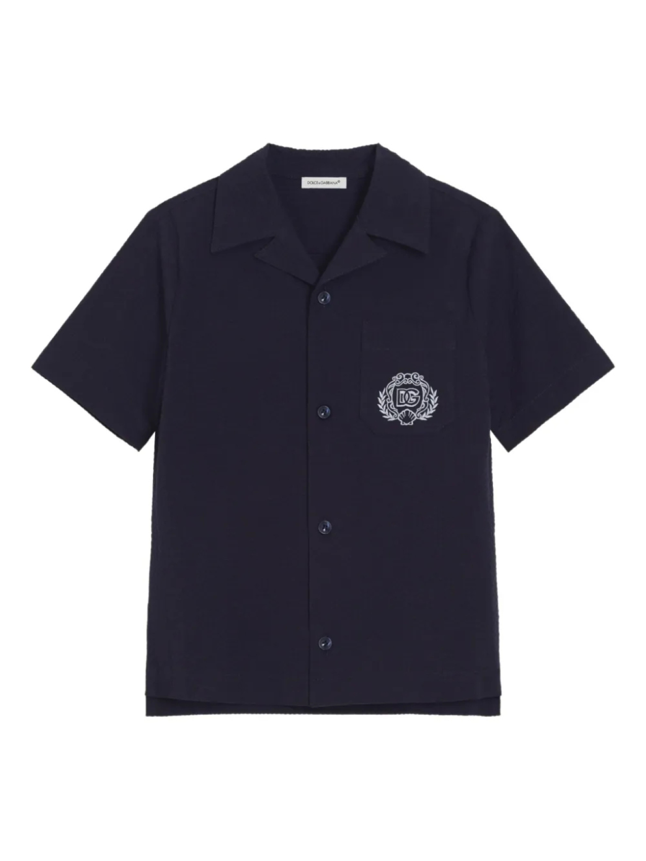 

Dolce & Gabbana Kids рубашка с короткими рукавами, синий