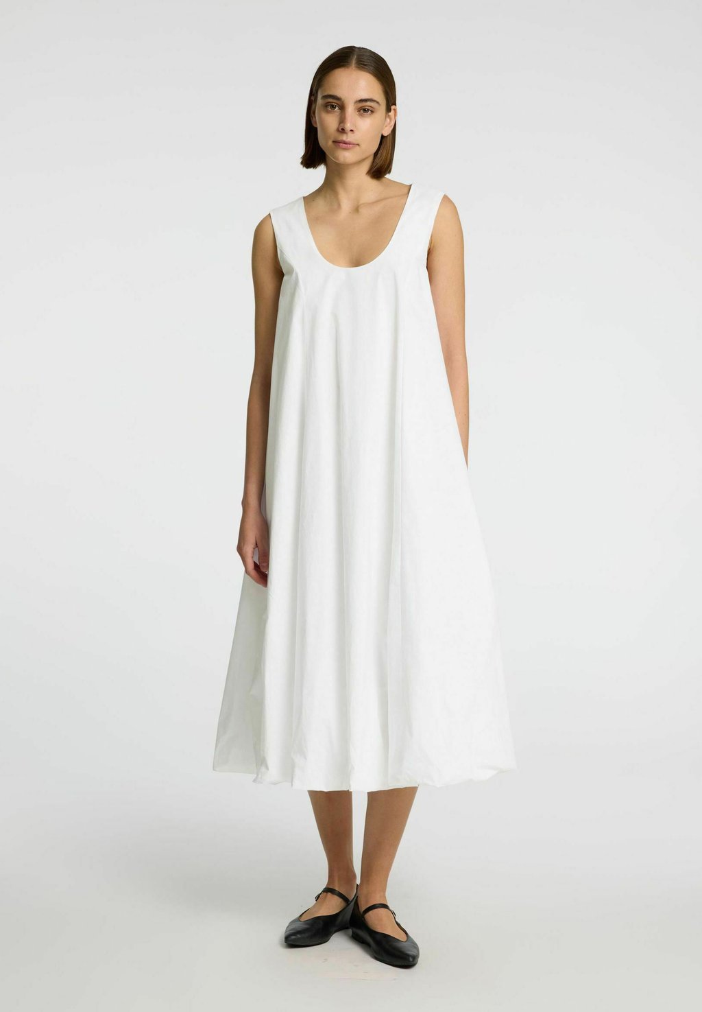 

Повседневное платье MIDI BUBBLE HEM Selected Femme, кремовый