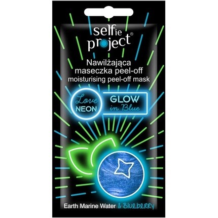 

Selfie Project Увлажняющая неоновая маска-пленка #GlowInBlue 10 мл