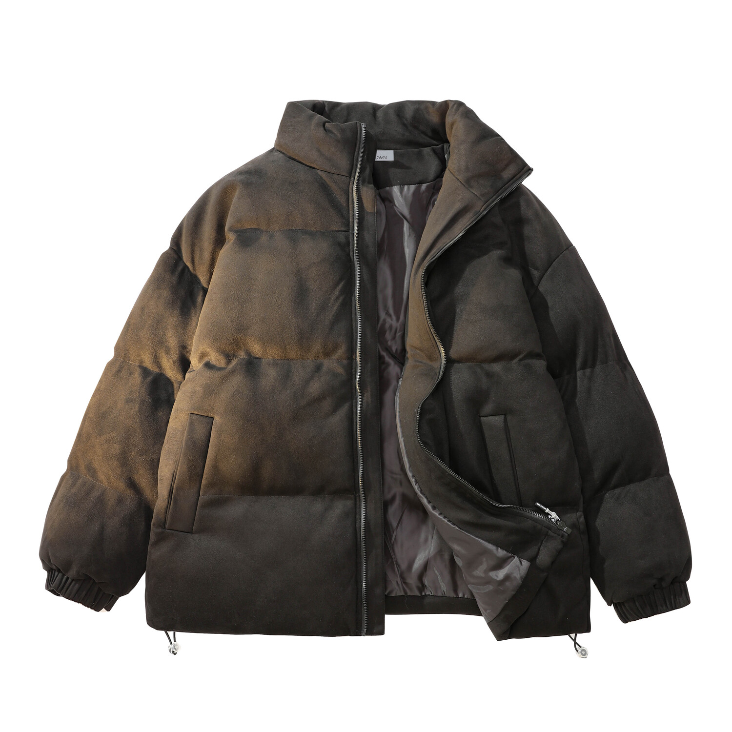 

Пуховик Unisex LIVINGTOWN, черный (из искусственной кожи с замшей)