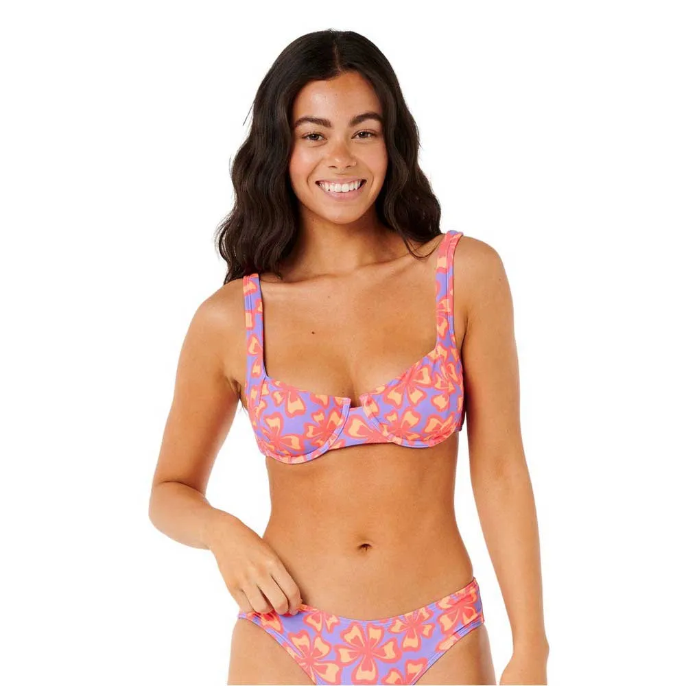 

Топ бикини Rip Curl Neon Isles D-Dd Balconette, фиолетовый