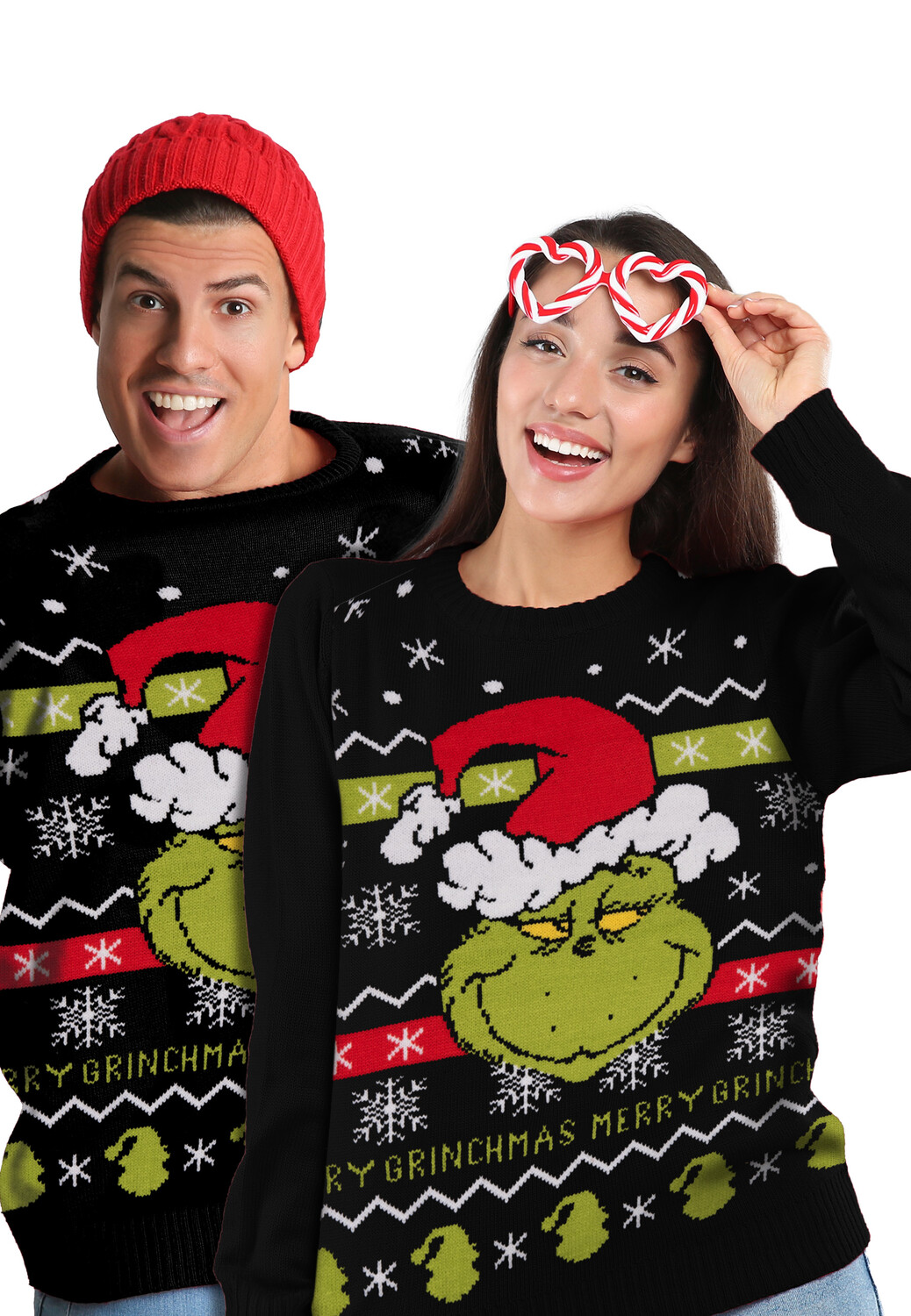 

Пуловер United Labels The Grinch Weihnachts Ugly Christmas Sweater, черный