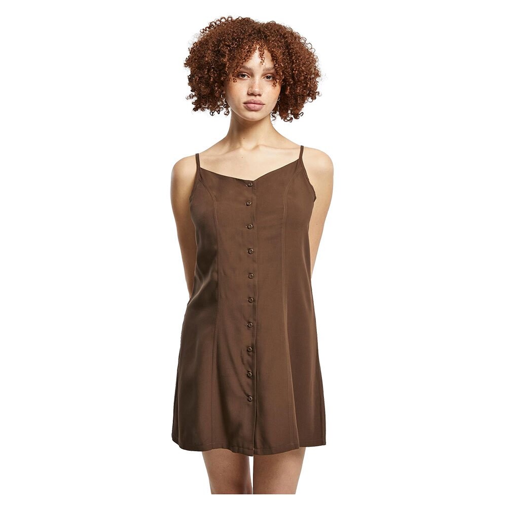

Короткое платье Urban Classics Vicose Sleeveless, коричневый
