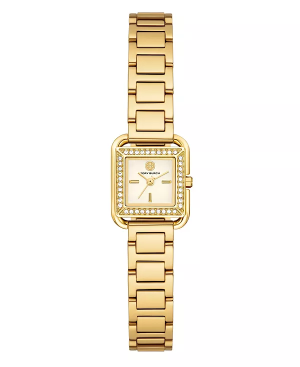 

Женские часы Kira Square Small Quartz с тремя стрелками, из нержавеющей стали, золото, 19 мм Tory Burch, gold