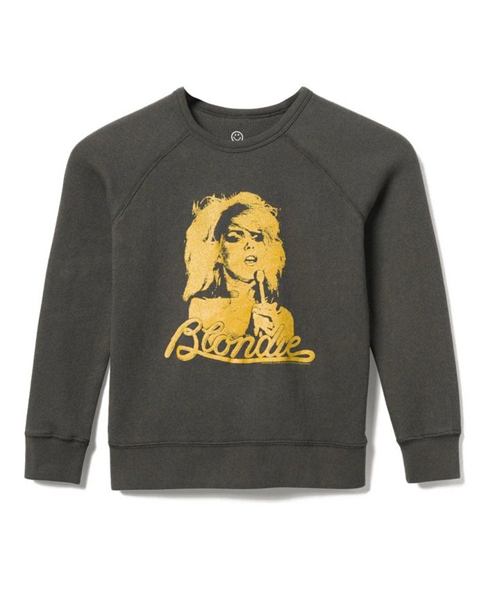 

Унисекс флисовая толстовка с регланными рукавами Blondie Gold — для малышей и детей постарше Junk Food Clothing, серый