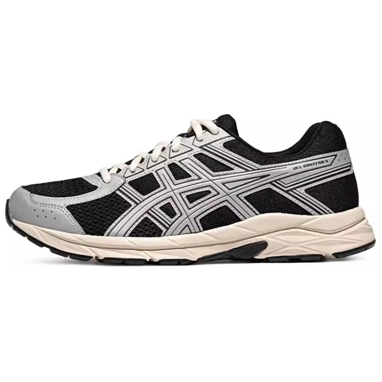 

Гелевые кроссовки для бега Gel Contend 4 'Black Silver White' Asics, черный/серебристо-серый