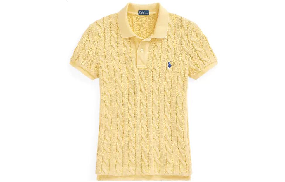 Футболка поло FW22 Женская Желтая Polo Ralph Lauren — фото 2