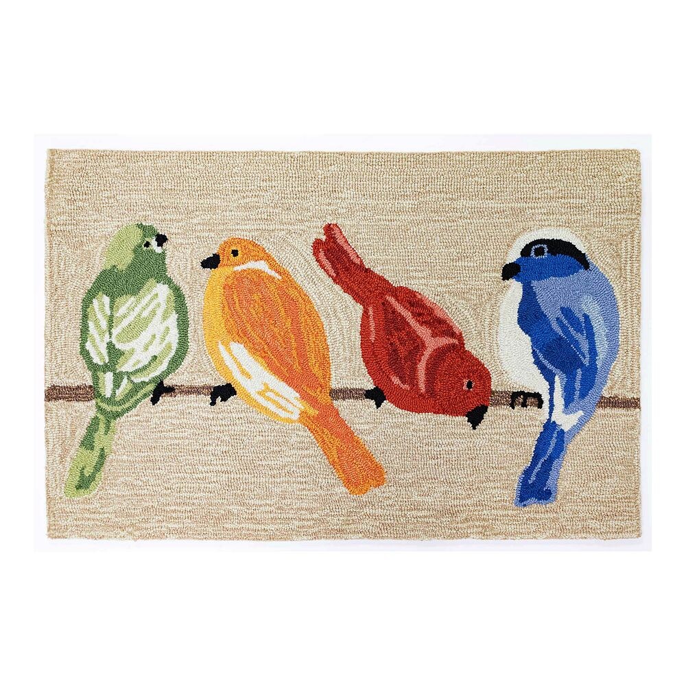 

Liora Manne Frontporch Birds Крытый уличный ковер, цвет Natural