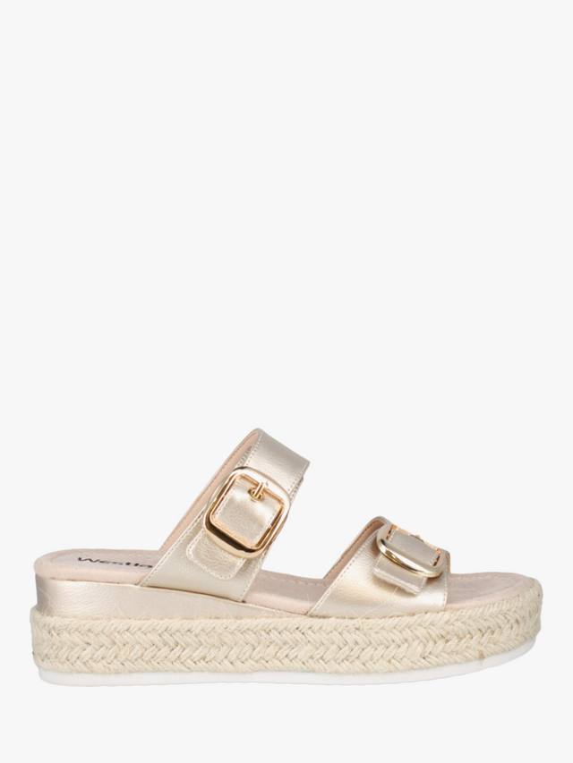 Сандалии Madison 07 Flatform с пряжкой Westland by Josef Seibel, Gold